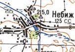 Топографічна карта Небіжа