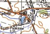 Topographic map of Budo-Ryzhany