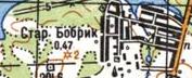 Топографическая карта Старого Бобрика