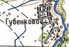 Topographic map of Gubenkove