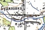 Топографическая карта Будиловки