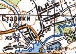 Topographic map of Staryky