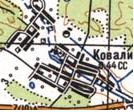 Топографічна карта Ковалих