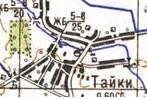 Топографічна карта Тайок
