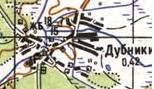 Topographic map of Dubnyky