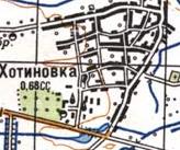 Топографічна карта Хотинівки