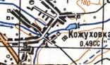 Топографическая карта Кожуховки