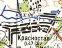 Топографічна карта Красностава