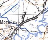 Topographic map of Motiyky