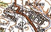 Топографічна карта Листвиного