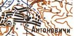 Топографічна карта Антоновичів