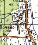 Топографічна карта Хочиного
