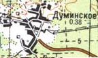 Топографічна карта Думинського