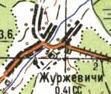 Topographic map of Zhurzhevychi