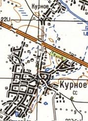 Топографічна карта Курного