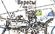 Topographic map of Veresy