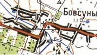 Топографічна карта Бовсунів