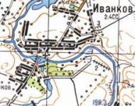 Топографическая карта Иванкова