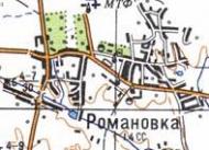 Топографічна карта Романівки