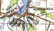 Топографическая карта Давыдовки