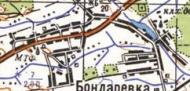 Топографічна карта Бондарівки
