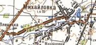 Топографическая карта Михайловки
