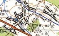 Topographic map of Litky