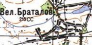 Topographic map of Velykyy Brataliv