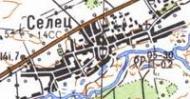 Топографічна карта Селця