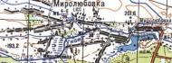 Топографическая карта Миролюбовки
