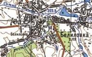 Topographic map of Bilylivka