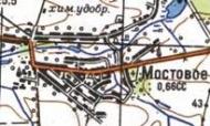 Топографічна карта Мостового