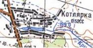 Topographic map of Kotlyarka