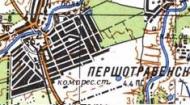 Топографическая карта Першотравенска