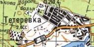 Топографічна карта Тетерівки