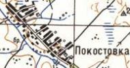 Топографическая карта Покостовки