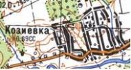 Топографічна карта Козіївки