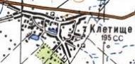 Топографічна карта Клітищого