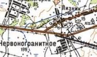 Topographic map of Chervonogranitne