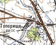 Topographic map of Toporysche