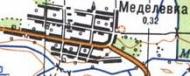 Топографічна карта Меделівки