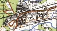 Topographic map of Gorschyk