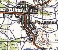 Topographic map of Radovel
