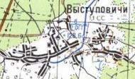 Topographic map of Vystupovychi