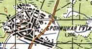 Топографічна карта Броницької Гути