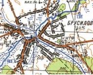 Топографическая карта Брусилова