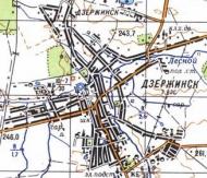 Топографічна карта Дзержинська