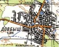 Топографическая карта Довбыша