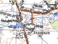 Топографічна карта Ходоркова
