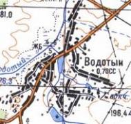 Топографічна карта Водотиїв